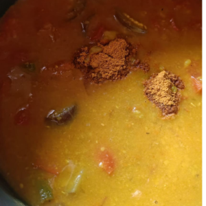 Add sambar powder