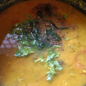 Add garnishing and coriander leaves