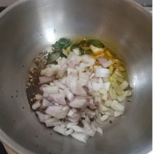 Add chopped onions